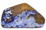 Blue Boulder Opal Split Pair - Queensland, Australia #381626-2
